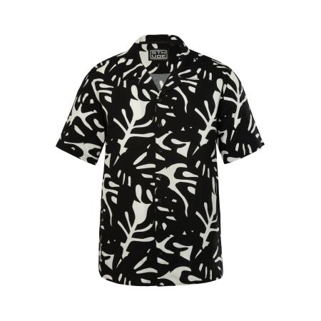 STHUGE STHUGE Overhemd zwart / wit