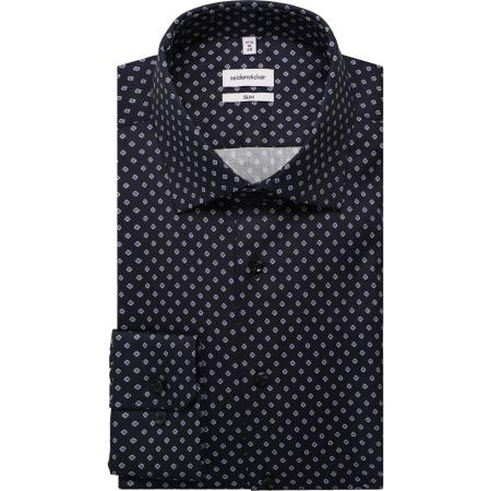 Seidensticker Overhemd ML6 (vanaf 68 CM) donkerblauw