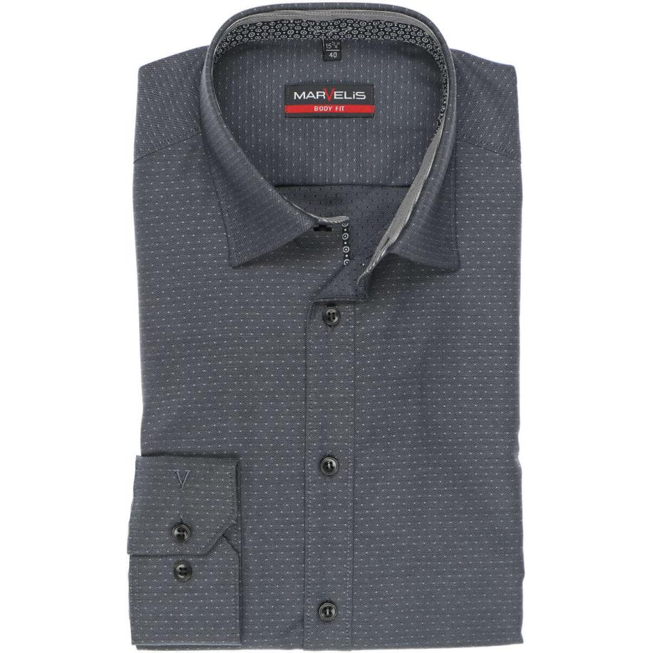 Marvelis Overhemd antraciet, Faux-uni Grijs