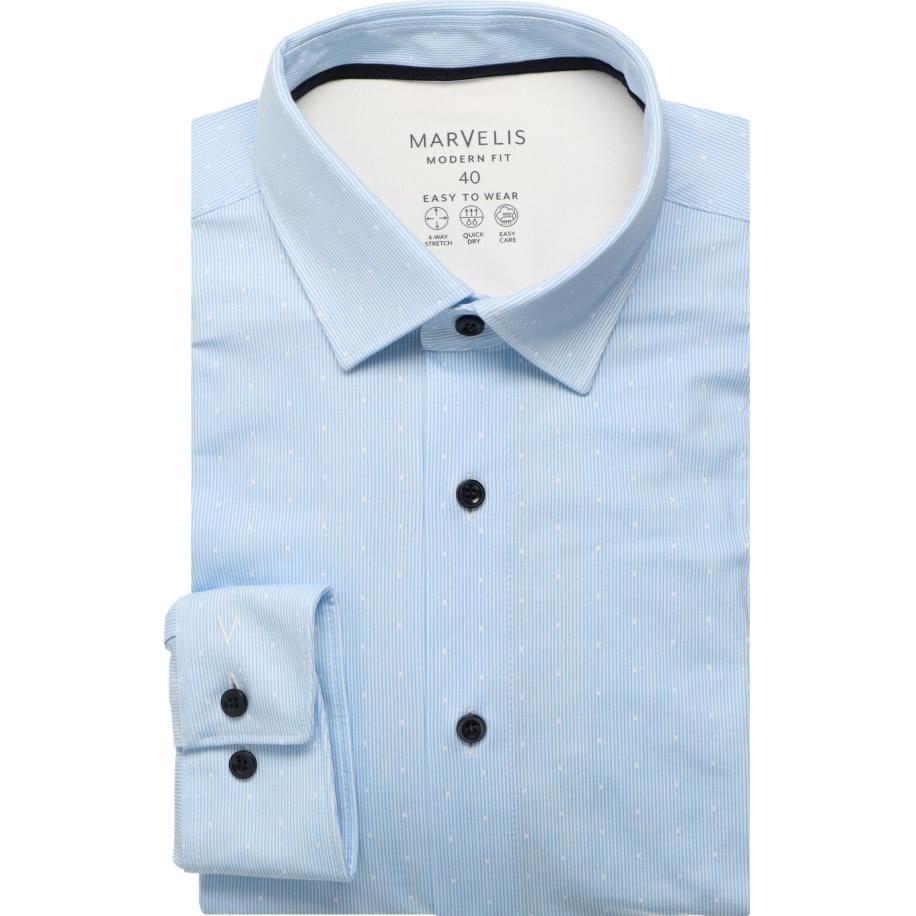 Marvelis Performance Jersey shirt blauw, Bedrukt Blauw