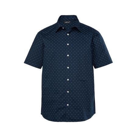 men plus Men Plus Overhemd navy / wit