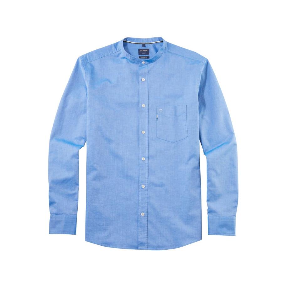 OLYMP Casual Overhemd blauw, Effen Blauw