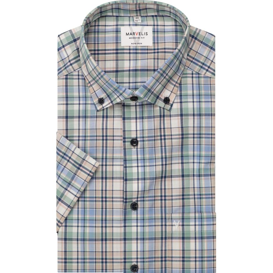 Marvelis Overhemd Korte mouw groen Groen