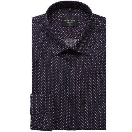 Marvelis Overhemd bordeaux/zwart, Motief