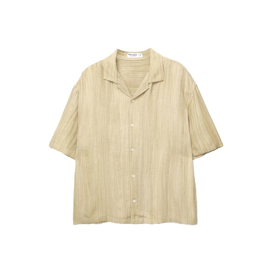Pull&Bear Pull&Bear Overhemd beige / chamois / kaki -