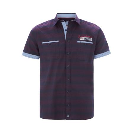 jan vanderstorm Jan Vanderstorm Overhemd Leikvard blauw / marine / mauve / donkerrood / wit