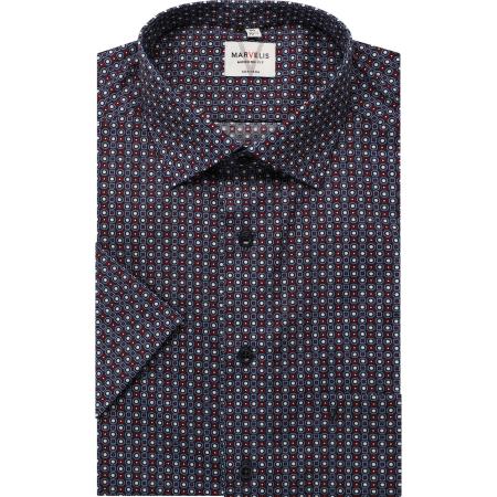 Marvelis Overhemd Korte mouw marine