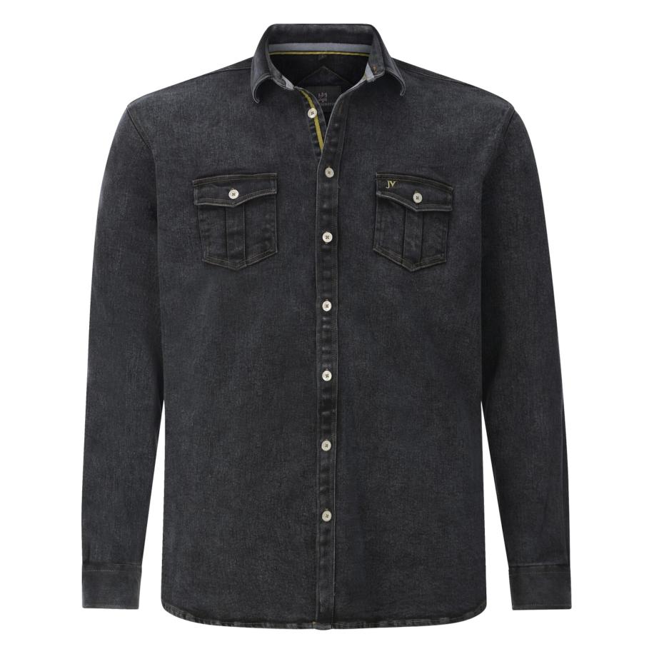 jan vanderstorm Jan Vanderstorm Overhemd Olavik geel / zwart -