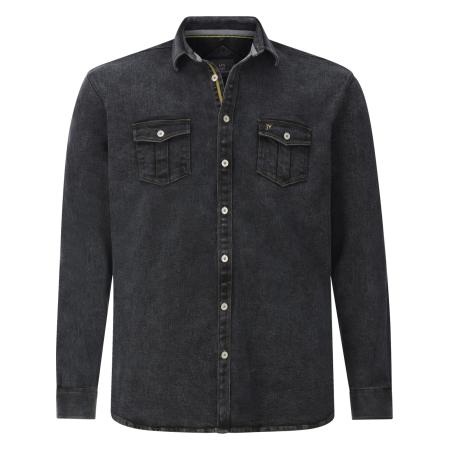 jan vanderstorm Jan Vanderstorm Overhemd Olavik geel / zwart