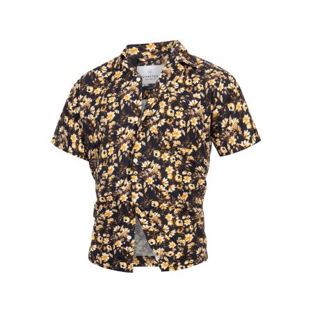 Kronstadt Kronstadt Overhemd Roberson beige / nachtblauw / donkergeel / kaki