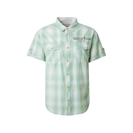 Camp David CAMP DAVID Overhemd pastelgroen / lichtgroen / zwart / wit