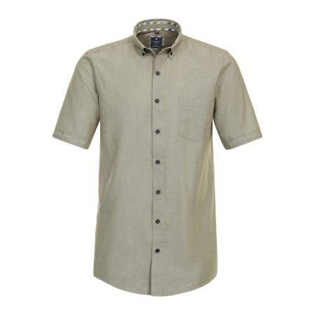 Redmond Casual Overhemd Korte mouw bruin