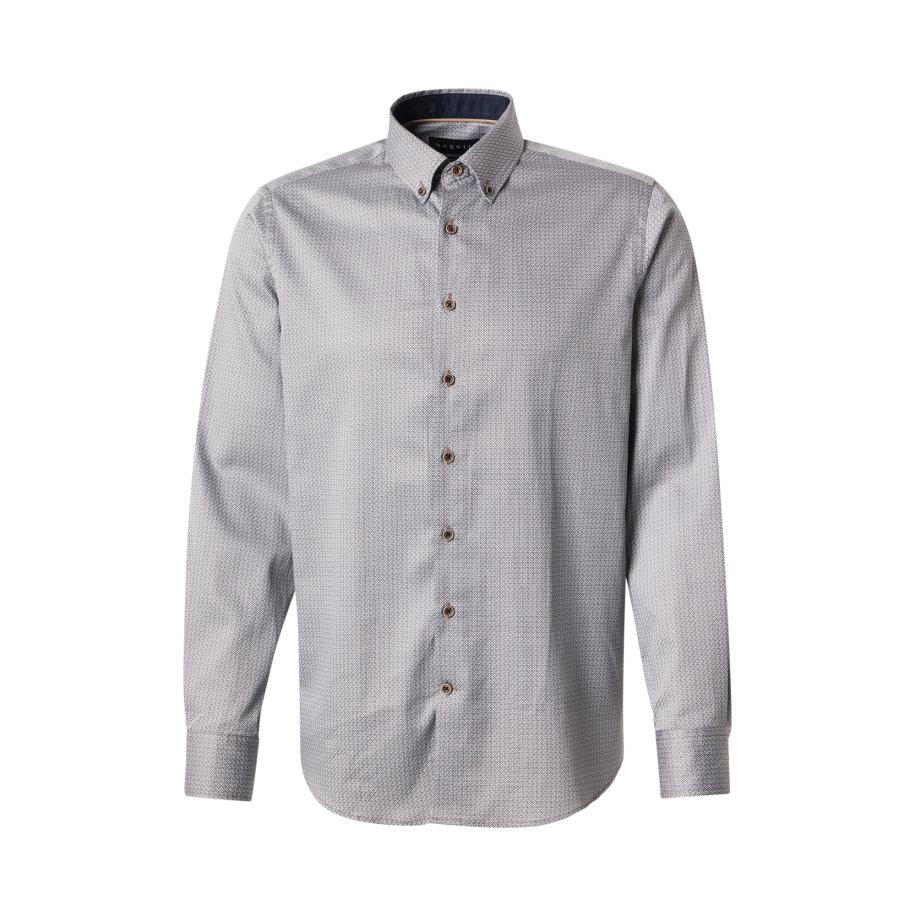 Bugatti bugatti Overhemd marine / lichtblauw / bruin / lichtgrijs -