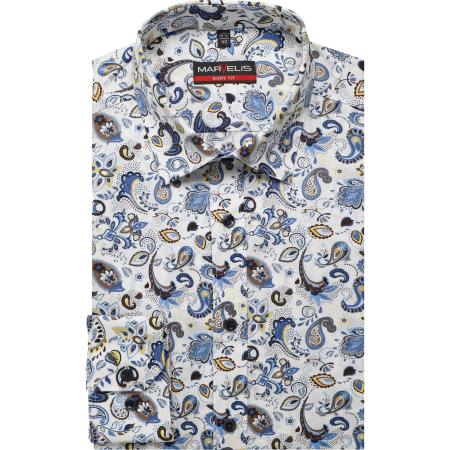Marvelis Overhemd wit, Bedrukt