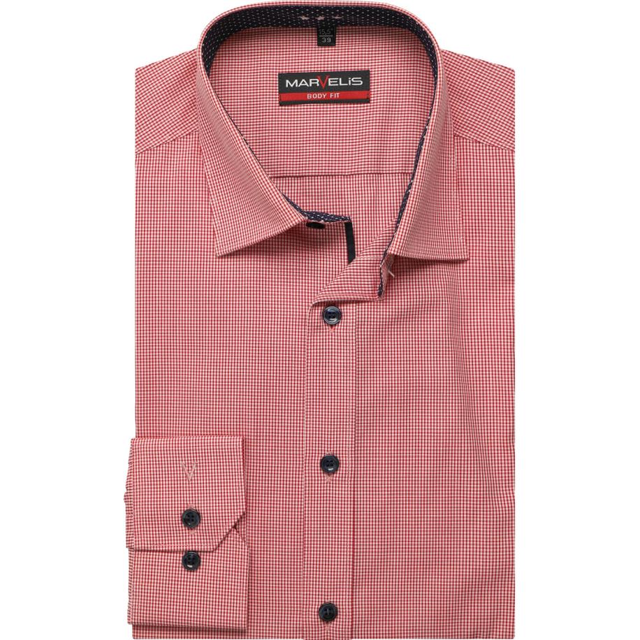 Marvelis Overhemd rood, Vichy ruit Rood