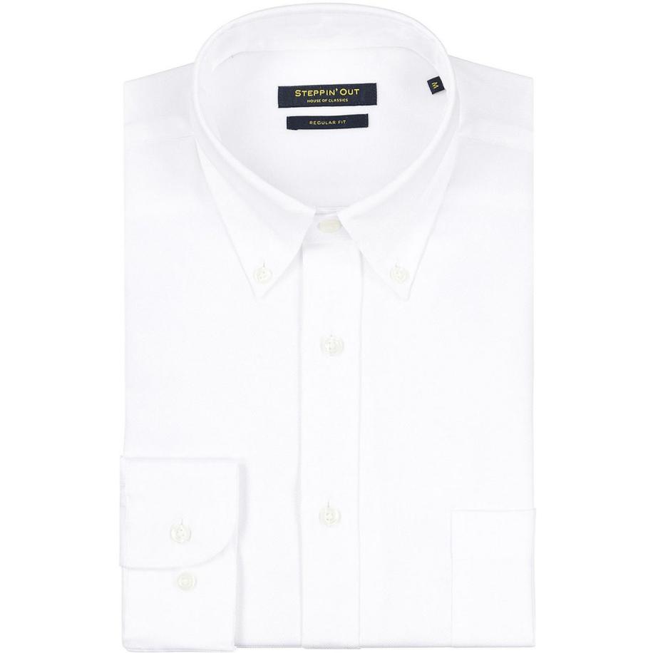 Steppin' Out Overhemd Dobby Wit Wit