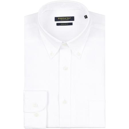 Steppin' Out Overhemd Dobby Wit