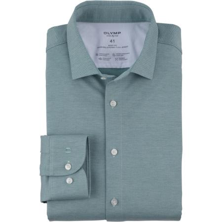OLYMP Level Five 24/Seven Overhemd groen, Faux-uni