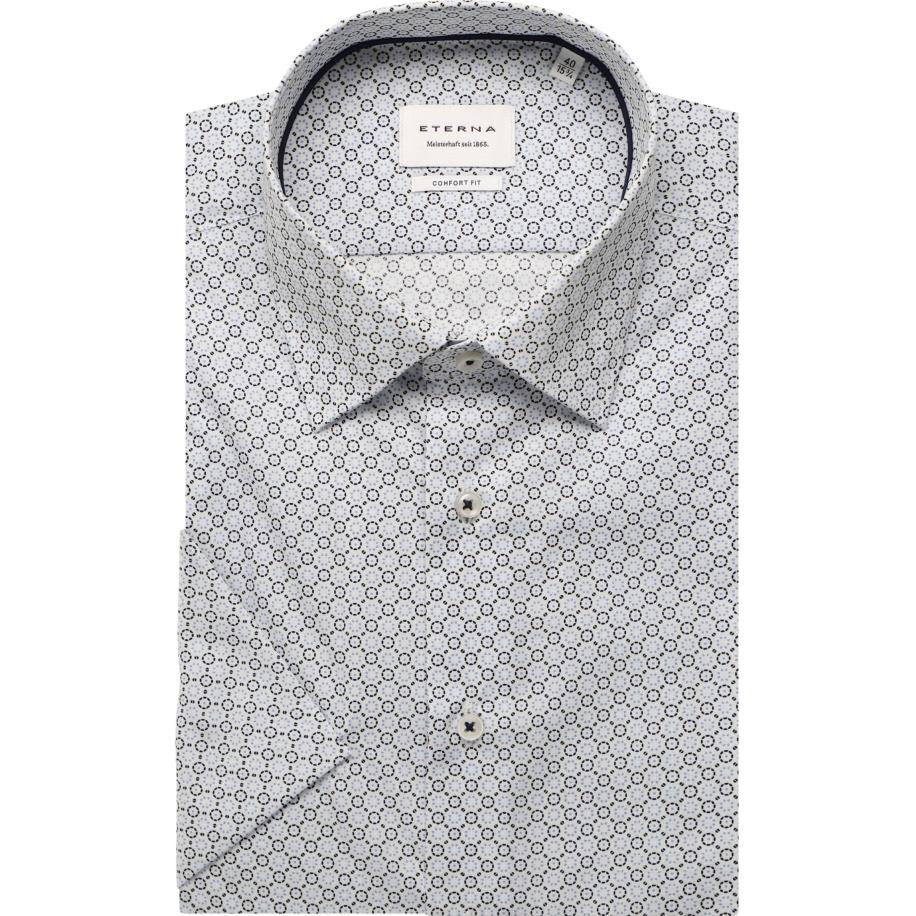 ETERNA Overhemd Korte mouw lichtblauw Blauw