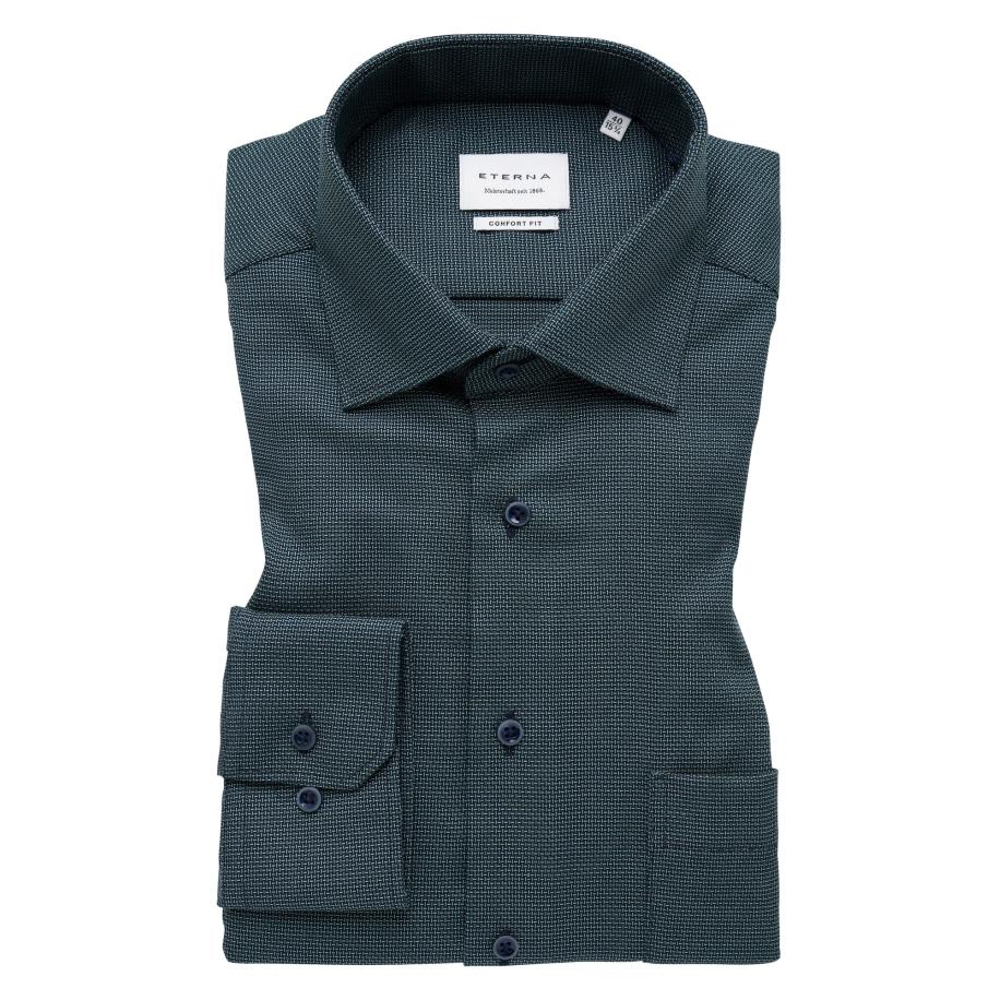 Eterna ETERNA Zakelijk overhemd donkergroen -