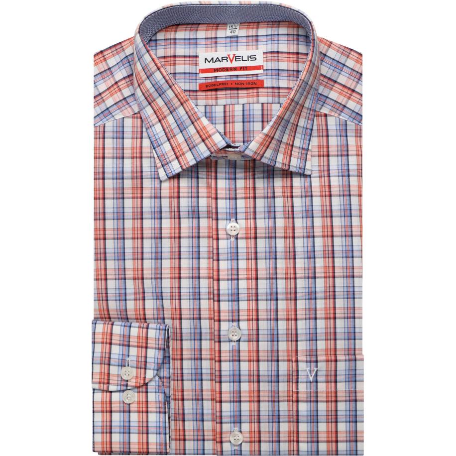 Marvelis Overhemd rood, Ruit Rood