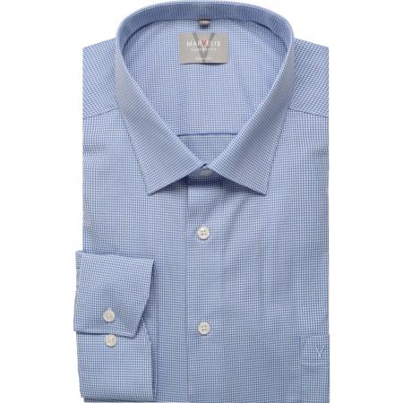 Marvelis Overhemd blauw, Vichy ruit