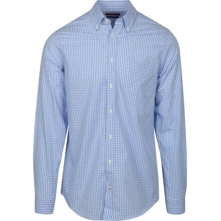 Steppin' Out Overhemd Ruit Lichtblauw