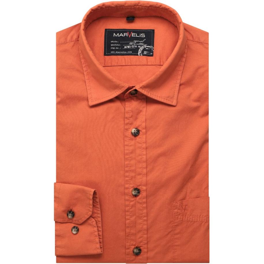 Marvelis Casual Overhemd sienna, Effen Multicolor
