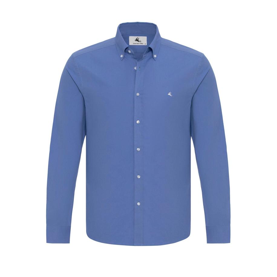 Daniel Hills Daniel Hills Overhemd blauw / hemelsblauw / wit -