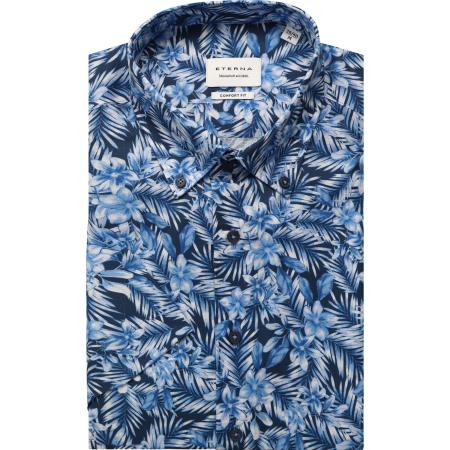 ETERNA Overhemd Korte mouw marine