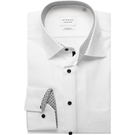 ETERNA Overhemd wit, Effen