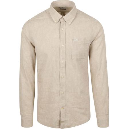 Barbour Shirt Nelson Tailored Stone Beige