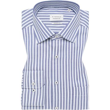 ETERNA Overhemd blauw, Gestreept