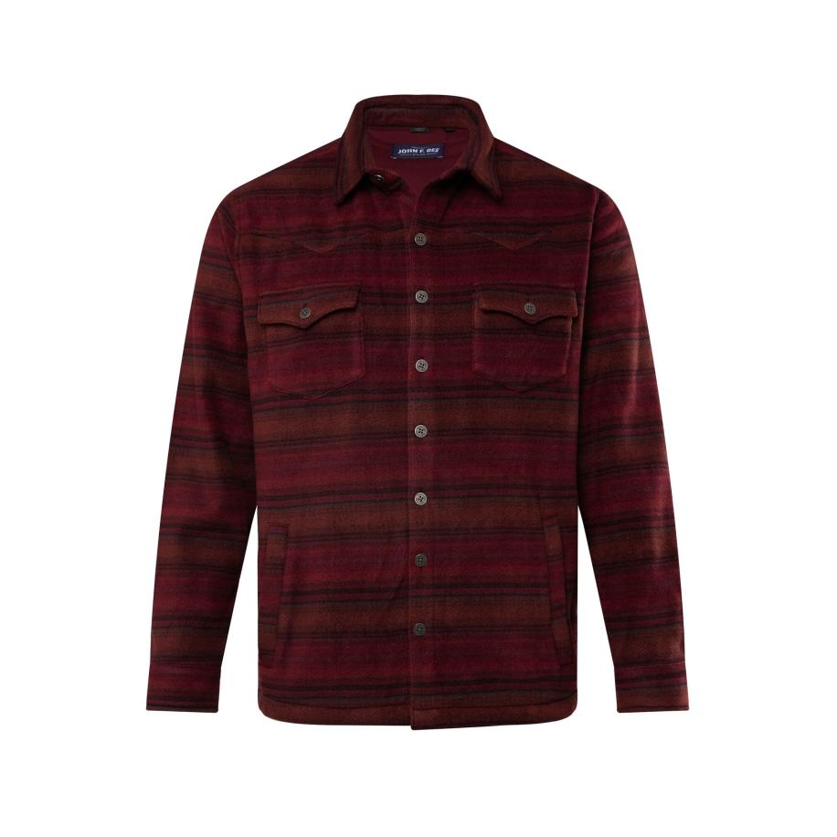 John F. Gee John F. Gee Overhemd bourgogne -