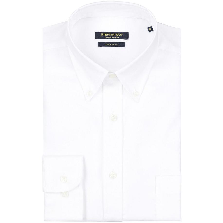 Steppin' Out Overhemd Twill Wit Wit