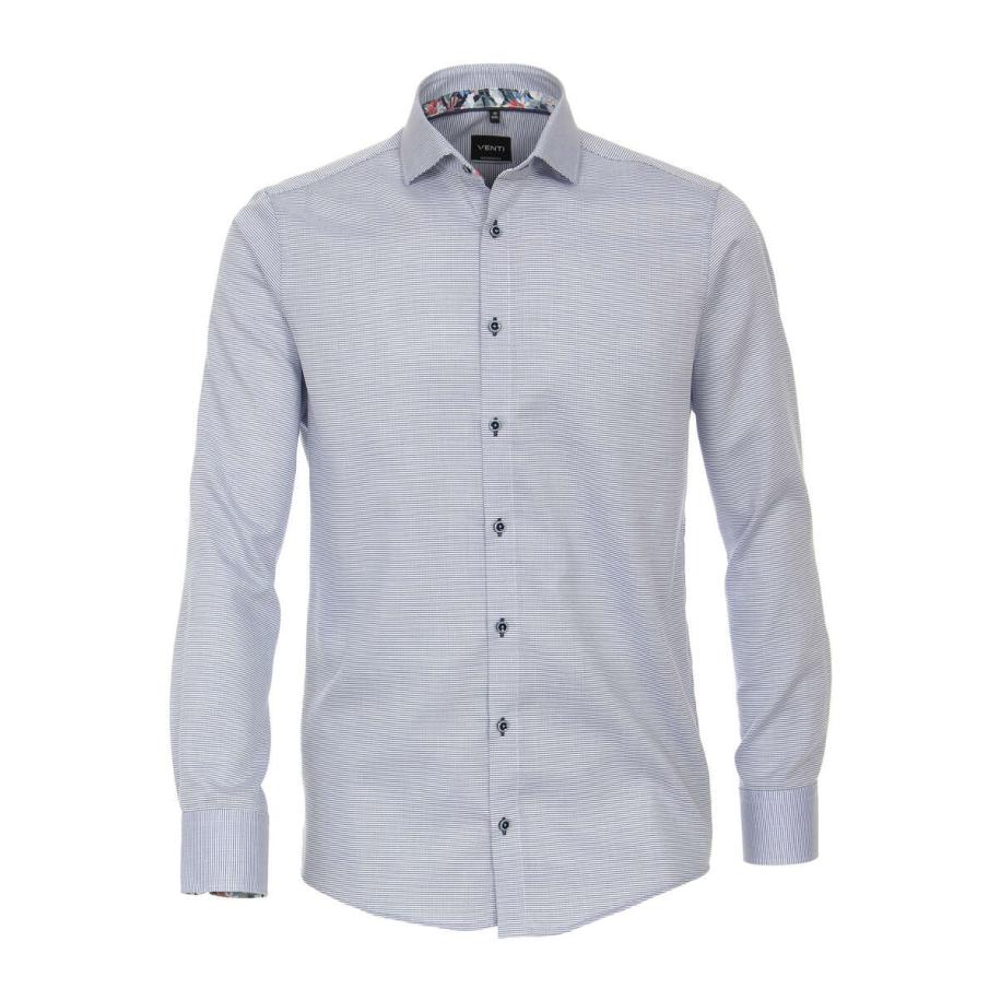 Venti Overhemd blauw, Faux-uni Blauw