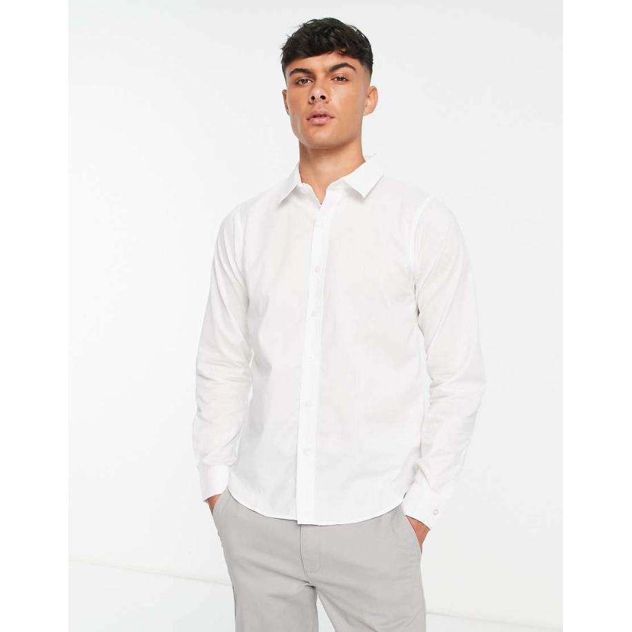 Bolongaro Trevor - Klassiek slim-fit overhemd-Wit Wit