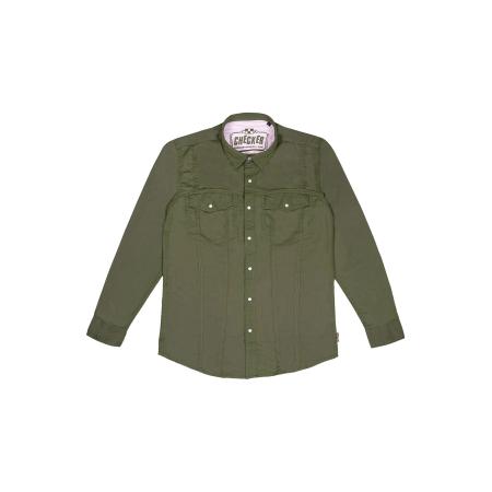 Checker Overhemd Dynasty Denim groen