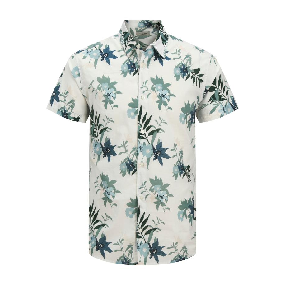 JJ Rebel JJ Rebel Overhemd JREBBASTIAN lichtblauw / petrol / donkergroen / wit -