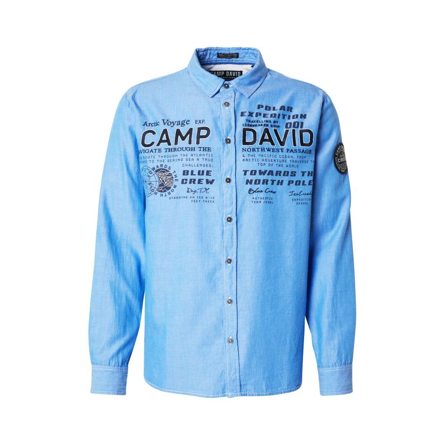 Camp David CAMP DAVID Overhemd blauw / zwart -