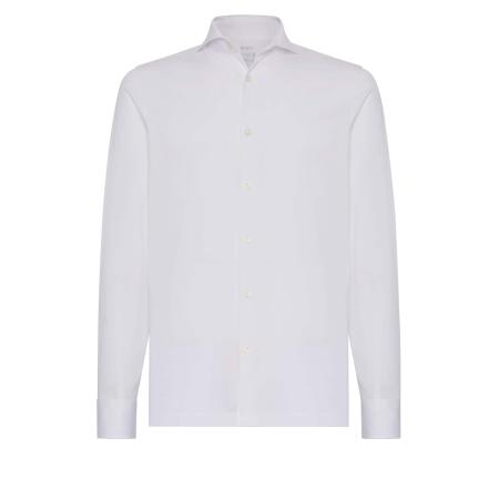 Boggi Milano Boggi Milano Overhemd Filo Di Scozia wit