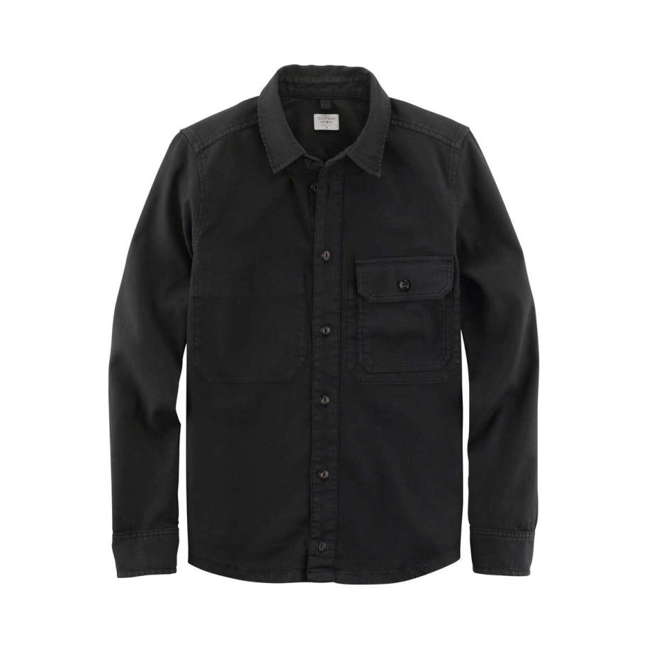 OLYMP Level Five Smart Casual Overshirt zwart, Effen Zwart