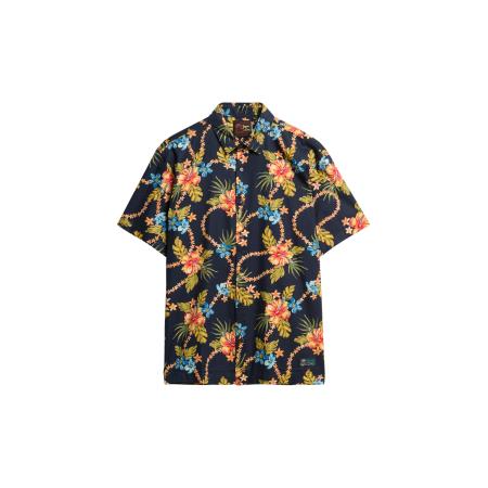 Superdry Overhemd marine / kiwi / oranje / pitaja roze