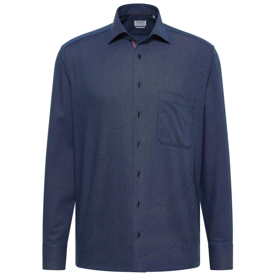 Eterna ETERNA Zakelijk overhemd marine / neonblauw -