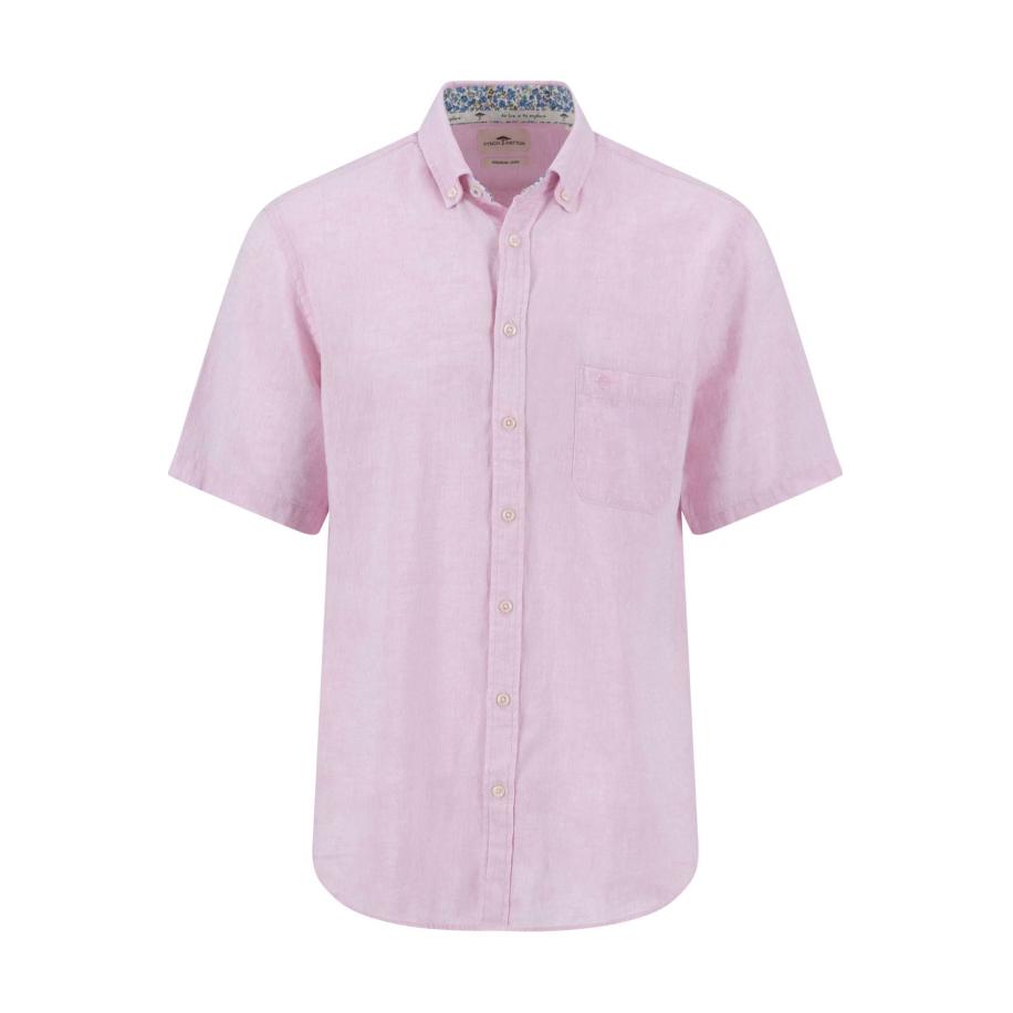 Fynch-Hatton Linnen Overhemd, Effen Multicolor