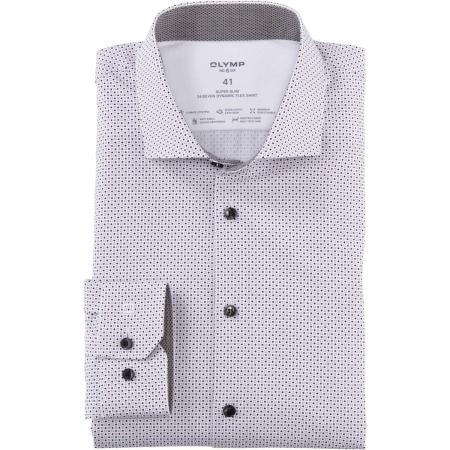 OLYMP No. Six 24/Seven Jersey shirt wit, Stippen