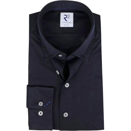 R2 Overhemd Uni Donkerblauw