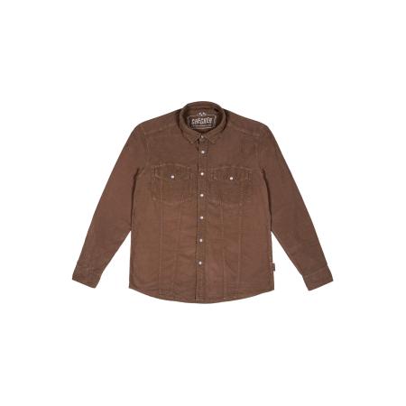 Checker Checker Overhemd Dynasty Cord bruin