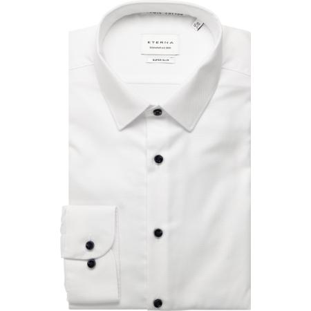 ETERNA Overhemd wit, Gestructureerd