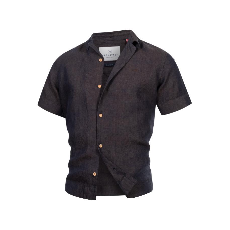 Kronstadt Kronstadt Overhemd Ayers chocoladebruin -